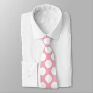 Pink Polka Dot Custom Tie – Elegant Fashion Krawatte