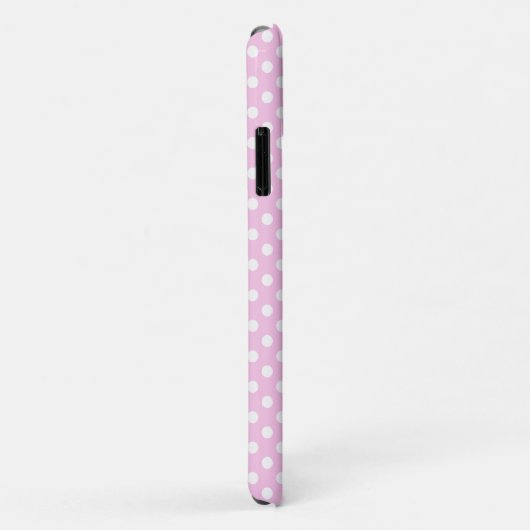 Pink Polka Dot Dackel Handy Case (Hinten/Rechts)