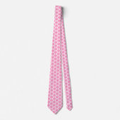 Pink Polka Dot Design Krawatte (Vorderseite)