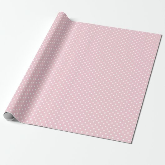 Pink polka dot Geschenkpapier (Ungerollt)