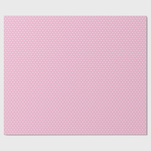Pink Polka Dot Geschenkpapier (Flach)