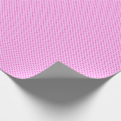 Pink Polka Dot Geschenkpapier (Ecke)