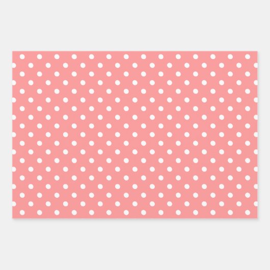 Pink Polka Dot Geschenkpapier Set (Vorderseite 3)