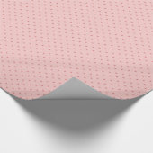 Pink Polka Dot Geschenkwrap Geschenkpapier (Ecke)
