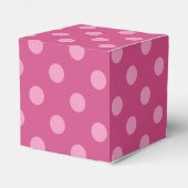 Pink polka dot Happy Geburtstag Gunst Box Geschenkschachtel (Rückseite)