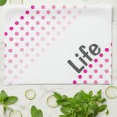 Pink polka Dot Küchentuch (Gefaltet)