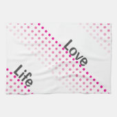 Pink polka Dot Küchentuch (Horizontal)