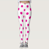 Pink Polka Dot Leggings (Vorderseite)