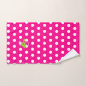 Pink polka-dot Logo Badehandtuch Set (Handtuch)