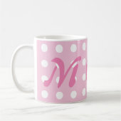 Pink Polka Dot Mama Kaffeetasse (Links)