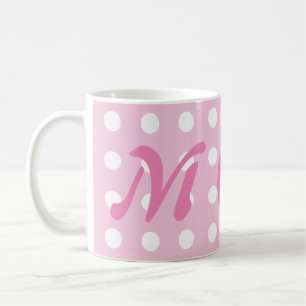 Pink Polka Dot Mama Kaffeetasse