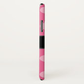 Pink Polka Dot Muster Mit Monogramm Case-Mate iPhone Hülle (Hinten/Rechts)