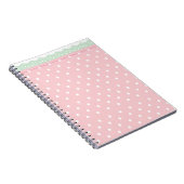 Pink Polka-Dot-Notebook-Journal Notizblock (Rechte Seite)