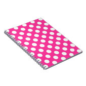 Pink Polka Dot Notizblock (Rechte Seite)