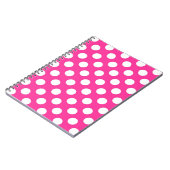 Pink Polka Dot Notizblock (Linke Seite)