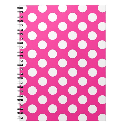 Pink Polka Dot Notizblock (Vorderseite)