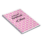 Pink Polka Dot Notizblock (Rechte Seite)