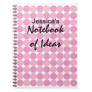 Pink Polka Dot Notizblock