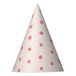Pink Polka Dot Party Hat Partyhütchen