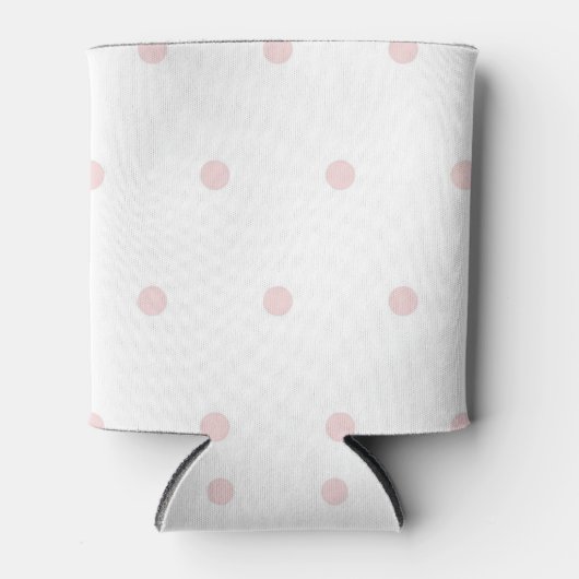 Pink Polka Dot Pattern Fun Pastel Party Accessory Dosenkühler (Vorderseite)