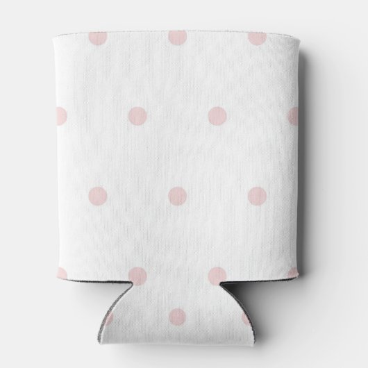 Pink Polka Dot Pattern Fun Pastel Party Accessory Dosenkühler (Rückseite)