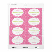 Pink Polka Dot Personalisierte hausgemachte Cookie (Vorne)