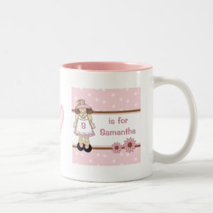Pink Polka Dot Personalisierte Tasse