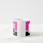 Pink Polka dot photo Vorlage Espressotasse (Vorderseite)
