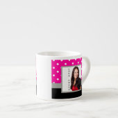 Pink Polka dot photo Vorlage Espressotasse (Vorderseite Rechts)