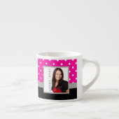 Pink Polka dot photo Vorlage Espressotasse (Rechts)
