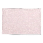 Pink Polka Dot Pillowcase Kissenbezug (Rückseite)