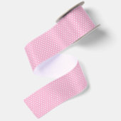 Pink Polka Dot Satinband (Rückseite)