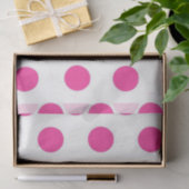 Pink Polka Dot Seidenpapier (Geschenk)