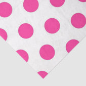 Pink Polka Dot Seidenpapier (Detail)