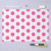 Pink Polka Dot Seidenpapier (Handwerk)