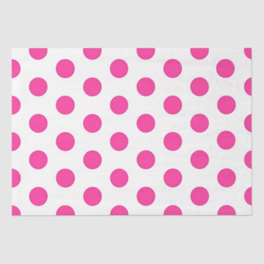 Pink Polka Dot Seidenpapier (Vorderseite)