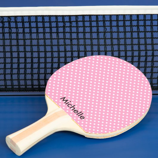Pink polka Dot Tischtennis Pong Paddel Schläger (InSitu)