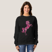 Pink Polka Dot Unicorn International Dot Day Sweatshirt (Vorne ganz)