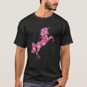 Pink Polka Dot Unicorn International Dot Day T-Shirt (Vorderseite)
