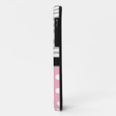 Pink Polka Dot verblasst Zebra Print iPhone 5 Fall Case-Mate iPhone Hülle (Hinten/Links)