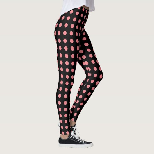 Pink Polka dotiert schwarze Leggings oder wählt Fa (Rechts)