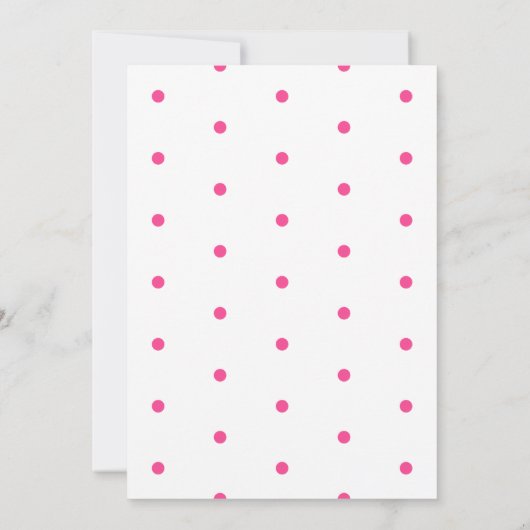 Pink Polka Dotpaper (Rückseite)