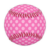Pink Polka Dots Baseball (Rückseite)