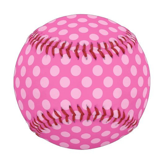 Pink Polka Dots Baseball (Vorderseite)