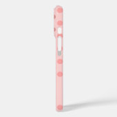 Pink Polka Dots Case-Mate iPhone Hülle (Rückseite / Links)