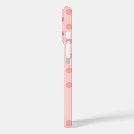 Pink Polka Dots Case-Mate iPhone Hülle (Rückseite / Links)
