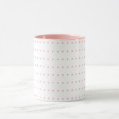 Pink Polka Dots Combo Kaffee Tasse (Zentrum)
