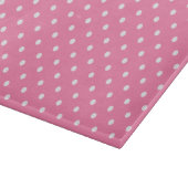 Pink Polka Dots Cutting Board Schneidebrett (Ecke)