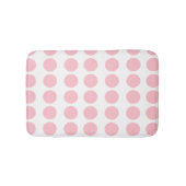 Pink Polka Dots Design Badematte (Vorderseite)