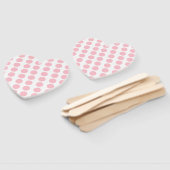 Pink Polka Dots Design Fächer (Non-assembled)